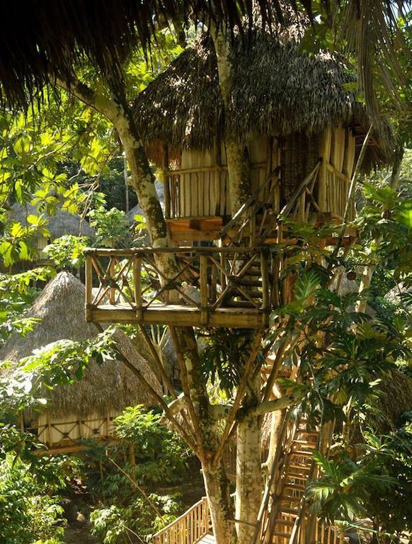 Dominican Tree House Village Santa Barbara De Samana Exteriör bild